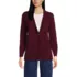 Women's Fine Gauge Cotton Button Front Blazer Sweater, Front