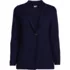 Women's Fine Gauge Cotton Button Front Blazer Sweater, Front