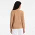 Women's Fine Gauge Cotton Button Front Blazer Sweater, Back