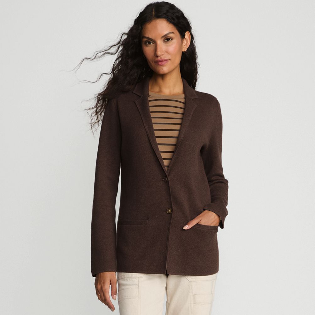 Lightweight sweater blazer best sale