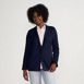 Women's Fine Gauge Cotton Button Front Blazer Sweater, Front