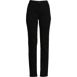 Women's Plus Size High Rise Flannel Lined Straight Leg Jeans Black, Front