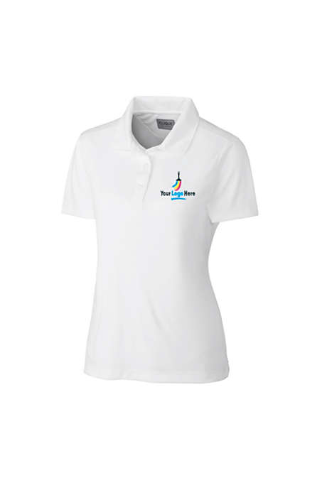 CLIQUE by Cutter & Buck Women's Plus Parma Custom Logo Polo Shirt