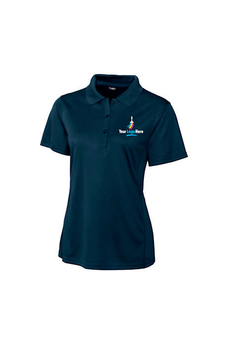 Cutter & Buck Women's Plus Ice Embroidered Logo Active Polo Shirt