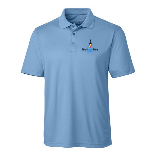 CLIQUE by Cutter & Buck Men's Regular Ice Logo Active Polo Shirt