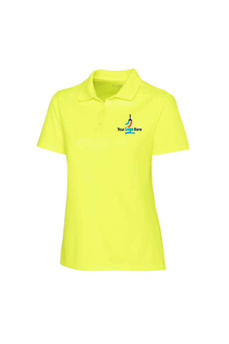 CLIQUE by Cutter & Buck Women's Plus Spin Logo Eco Pique Polo Shirt