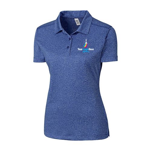 CLIQUE by Cutter & Buck Women's Plus Logo Charge Active Polo Shirt