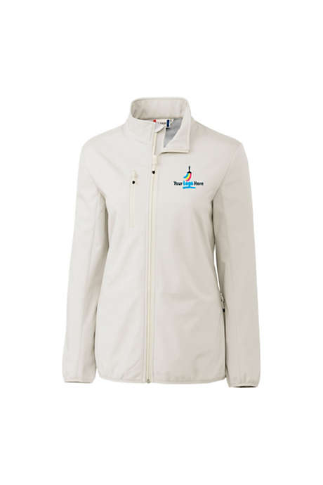 CLIQUE by Cutter & Buck Women's Plus Trail Custom Soft Shell Jacket