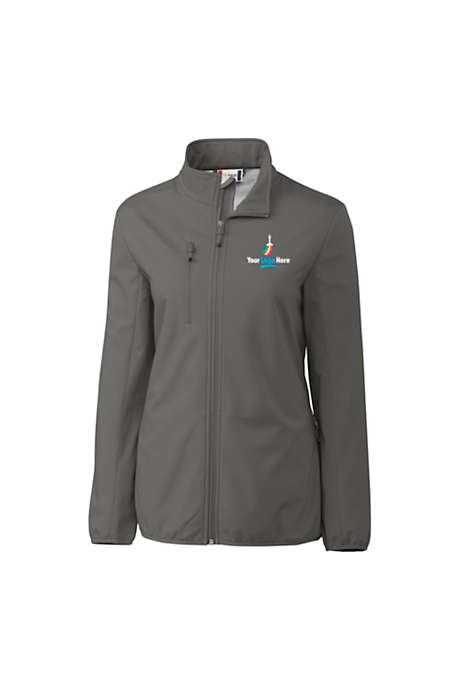 Cutter & Buck Women's Plus Trail Soft Shell Embroidered Jacket