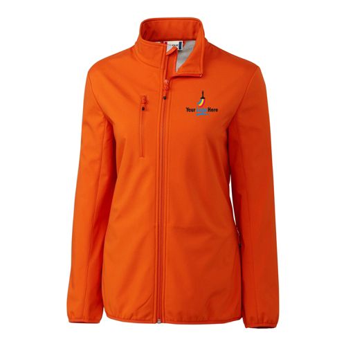 CLIQUE by Cutter & Buck Women's Regular Trail Custom Soft Shell Jacket