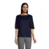Women's Lapped Shoulder Knit Top, Front