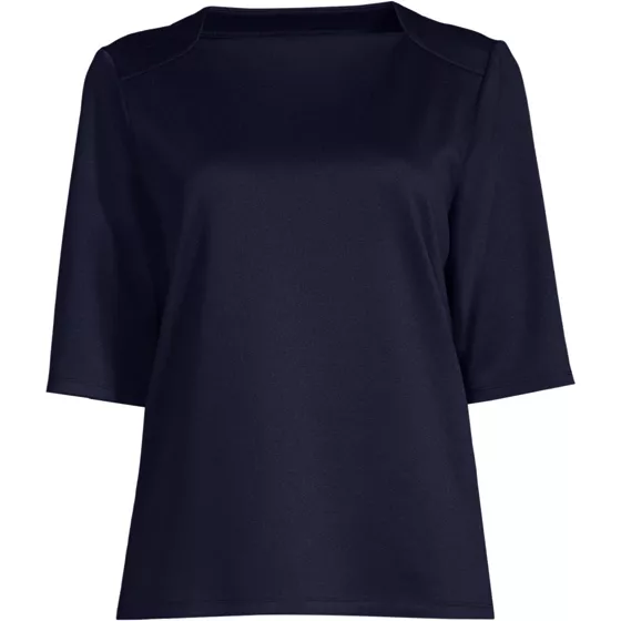 Women's Lapped Shoulder Knit Top - primary