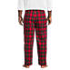 Men's Big and Tall Sherpa Fleece Lined Flannel Pajama Pants, Back