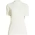 Women's Short Sleeve Mock Neck Cable Sweater, Front