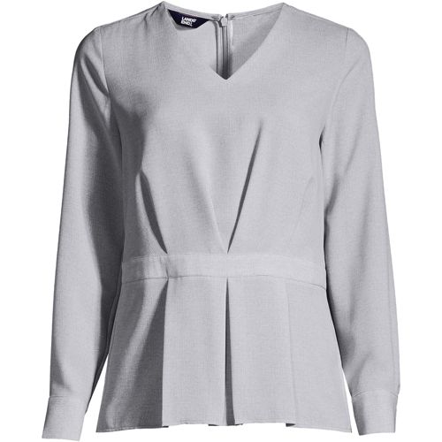 Women's Cotton Poplin Split Neck Dress