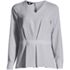 Women's Regular V-Neck Pleated Blouse, Front