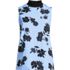 Women's Regular Sleeveless Mock Neck Crinkle Blouse, Front