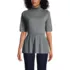 Women's Turtle Neck Peplum Sweater, Front