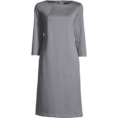 slim fit dress slacks Folded Neckline Pencil Midi Dress | Bayree main image 1