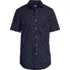 Men's Slim Short Sleeve Floral Spread Collar Shirt, Front