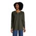 Women's Long Sleeve Heavyweight Jersey Lace Front Tunic, Front