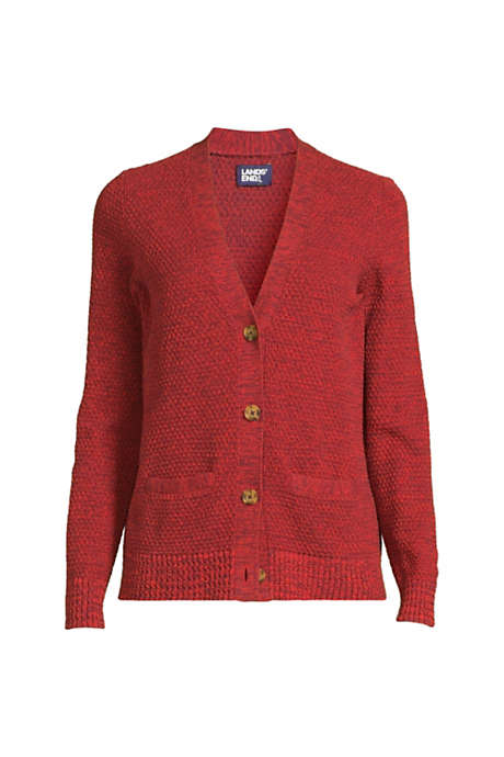 Women's Fine Gauge Cotton Button Front Cardigan