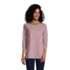 Women's Petite 3/4 Sleeve Heavyweight Jersey Boatneck Tunic, Front