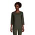 Women's 3/4 Sleeve Heavyweight Jersey Boatneck Tunic, Front