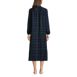 Women's Long Sleeve Flannel Nightgown, Back