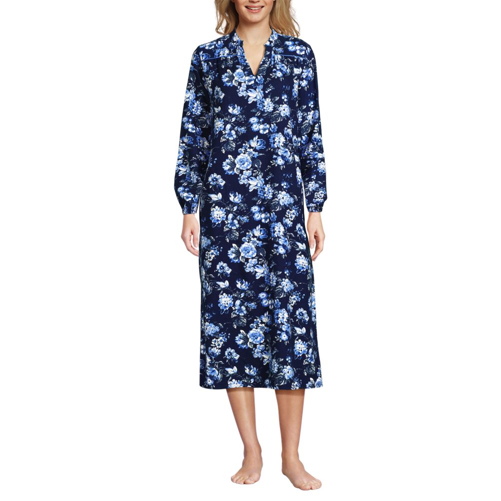 Plus size fashion flannel night gowns