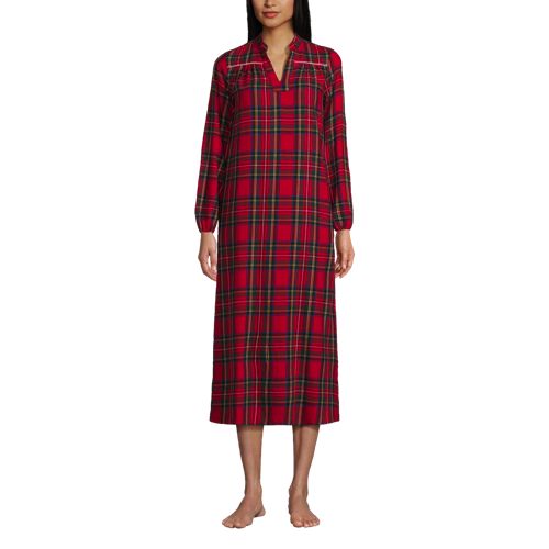 Flannel Nightgown w/ Long Sleeves