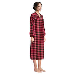 Women's Long Sleeve Flannel Nightgown, alternative image