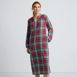 Women's Long Sleeve Flannel Nightgown, Front