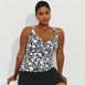 Women's Plus Size Chlorine Resistant Wrap Underwire Tankini Swimsuit Top , alternative image