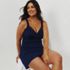 Women's Plus Size V-Neck Wrap Underwire Tankini Swimsuit Top , alternative image