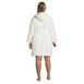 Women's Plus Size Sherpa Fleece Hooded Robe, Back