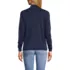 Women's Long Sleeve Supima Mock Turtleneck, Back