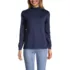 Women's Long Sleeve Supima Mock Turtleneck, Front