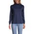 Women's Long Sleeve Supima Mock Turtleneck, Front