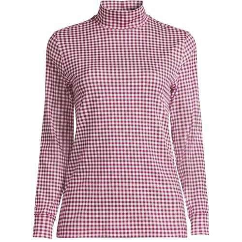 Women's Long Sleeve Supima Mock Turtleneck - image 2