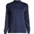 Women's Long Sleeve Supima Mock Turtleneck, Front