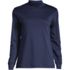 Women's Long Sleeve Supima Mock Turtleneck, Front