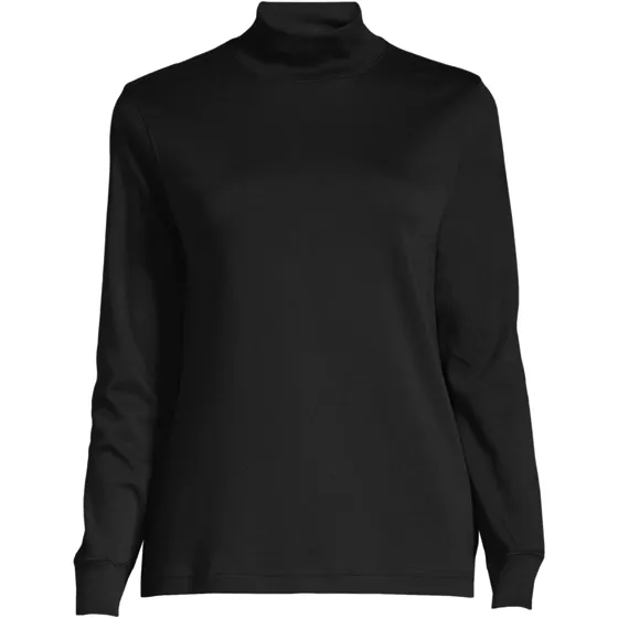 Women's Long Sleeve Supima Mock Turtleneck - primary
