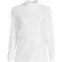 Women's Plus Size Long Sleeve Supima Mock Turtleneck, Front