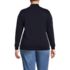 Women's Plus Size Long Sleeve Supima Mock Turtleneck, Back