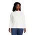 Women's Plus Size Long Sleeve Supima Mock Turtleneck, Front