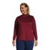 Women's Plus Size Long Sleeve Supima Mock Turtleneck, Front