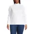 Women's Plus Size Long Sleeve Supima Mock Turtleneck, Front