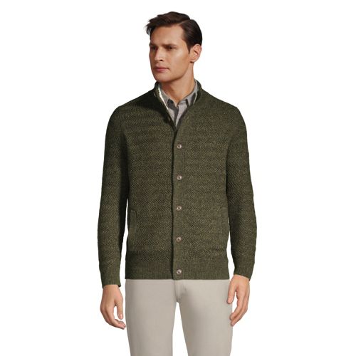 メンズ セーター カーディガン ランズエンド