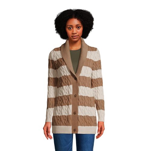 Lands end chenille on sale cardigan